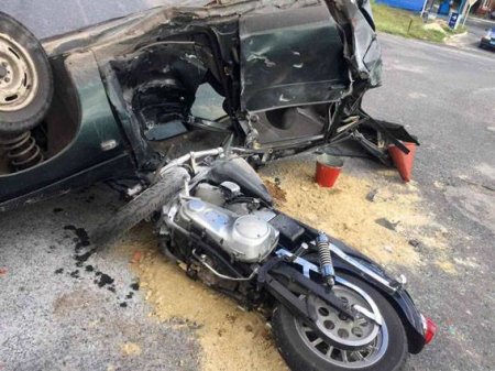 Кременчужанин на Harley-Davidson попал под ВАЗ на Полтавщине