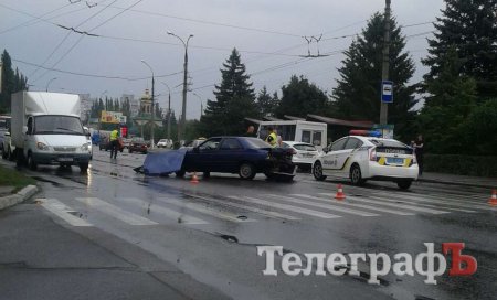 В Кременчуге в районе «Кредмаша» тройное ДТП: чудом не пострадали люди