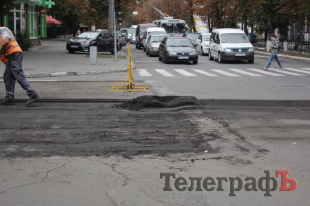 В центре Кременчуга ремонтитруют ул. Мазепы – движение усложнено