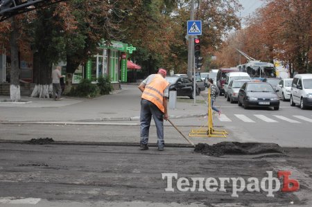 В центре Кременчуга ремонтитруют ул. Мазепы – движение усложнено