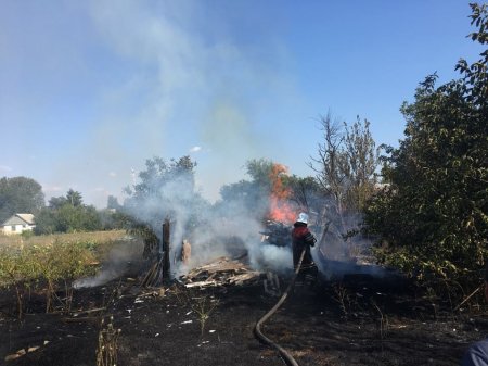 Невідомі спалили дровник під Кременчуком