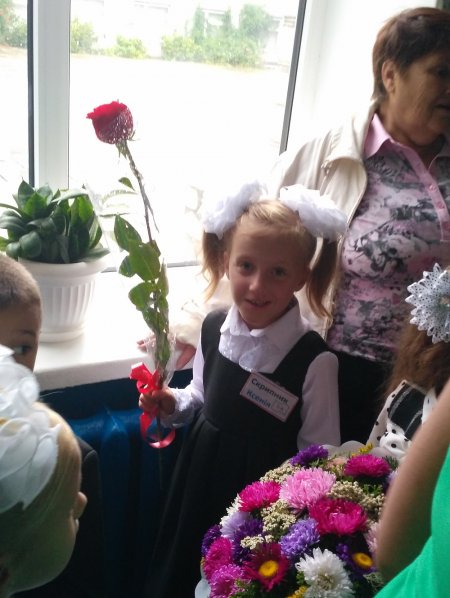 Первое сентября, первый класс, первый осенний дождь