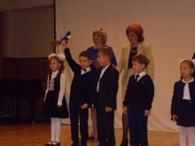 Первое сентября, первый класс, первый осенний дождь