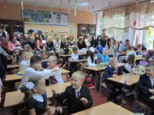 Первое сентября, первый класс, первый осенний дождь