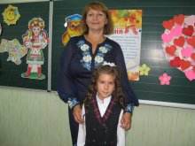 Первое сентября, первый класс, первый осенний дождь