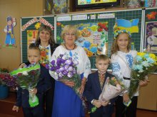 Первое сентября, первый класс, первый осенний дождь