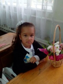 Первое сентября, первый класс, первый осенний дождь