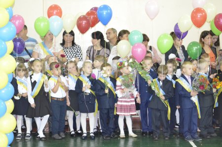 Первое сентября, первый класс, первый осенний дождь