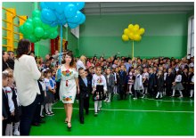 Первое сентября, первый класс, первый осенний дождь