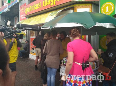 Фотофакт: «Ревизор» Наталья Кудряшова на центральном рынке Кременчуга