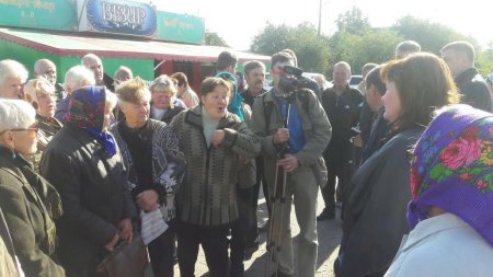 В Песчаном снова грозятся перекрыть дорогу Киев-Кременчуг