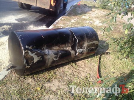 В Кременчуге на дорогу вылилось 250 литров дизельного топлива