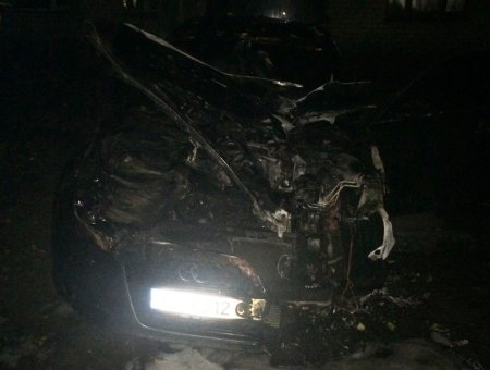 Кременчугскому наркоторговцу Криве сожгли машину