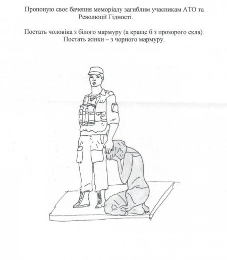 Розпочалося голосування на ескіз меморіалу Героям АТО у Кременчуці