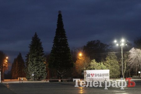 Фотофакт: вот как сегодня выглядит главная ёлочка Кременчуга