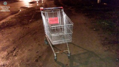 В Кременчуге полиция задержала угонщика... тележки из супермаркета