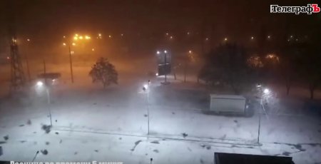 Сегодня ночью в Кременчуг заглянула настоящая зима