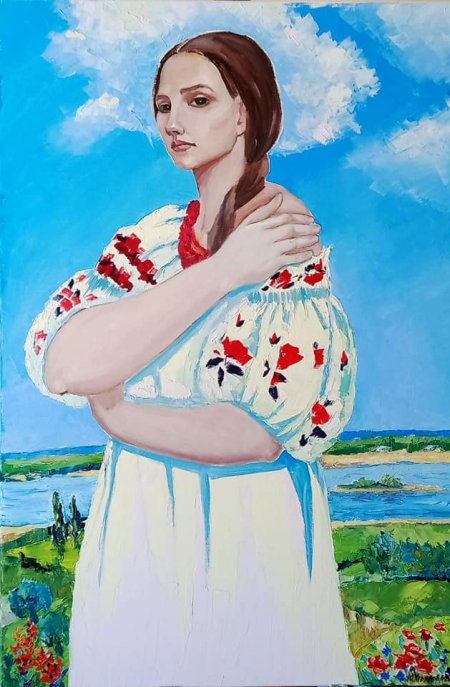 Незламна Весна. Полотно, олія. 60*90 Стартова ціна - 10000 грн.