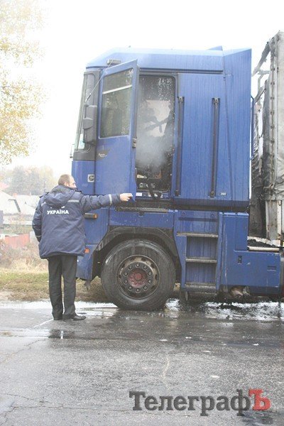 На Реевке загорелась фура (ФОТО) На Реевке загорелась фура (ФОТО)