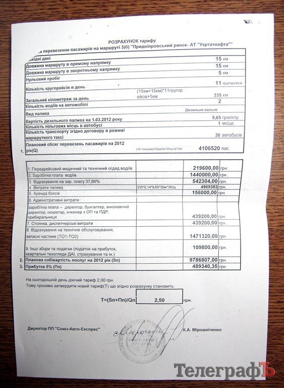 Расчеты перевозчиков, которые просят поднять стоимость проезда до 2,5 гривен (ДОКУМЕНТЫ) Расчеты перевозчиков, которые просят поднять стоимость проезда до 2,5 гривен (ДОКУМЕНТЫ)