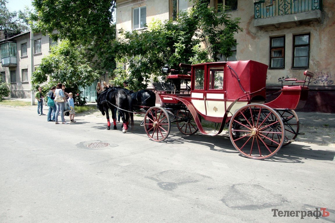 В Кременчуге роженицу встретили на карете с лошадьми (ФОТО, ВИДЕО) В Кременчуге роженицу встретили на карете с лошадьми (ФОТО, ВИДЕО)