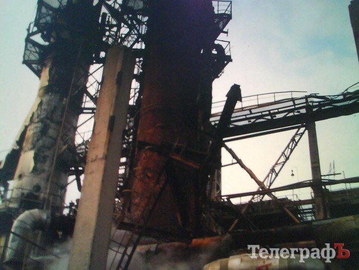 Последствия пожара на Кременчугском НПЗ Последствия пожара на Кременчугском НПЗ