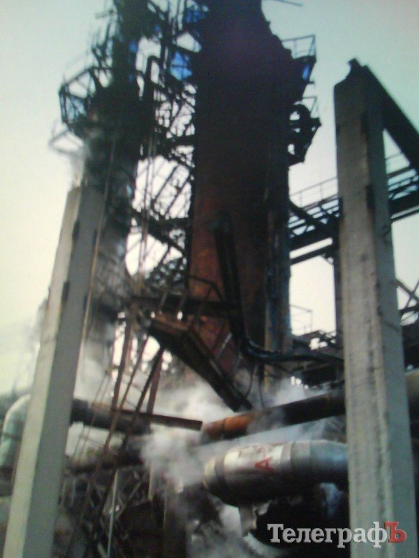 Последствия пожара на Кременчугском НПЗ Последствия пожара на Кременчугском НПЗ