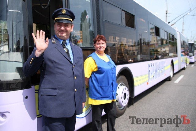 В Кременчуг на маршруты выехали новые троллейбусы В Кременчуг на маршруты выехали новые троллейбусы