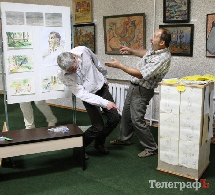 Делегация художников из Германии показала, как в Кременчуге Днепр писала Делегация художников из Германии показала, как в Кременчуге Днепр писала