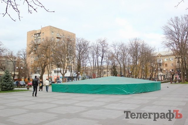 Главный фонтан Кременчуга «залег в спячку» Главный фонтан Кременчуга «залег в спячку»