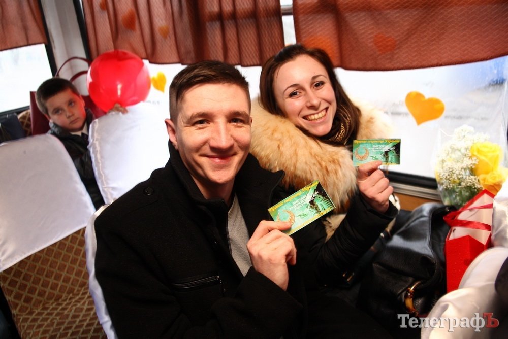 "Маршрутка любви" в Кременчуге "Маршрутка любви" в Кременчуге