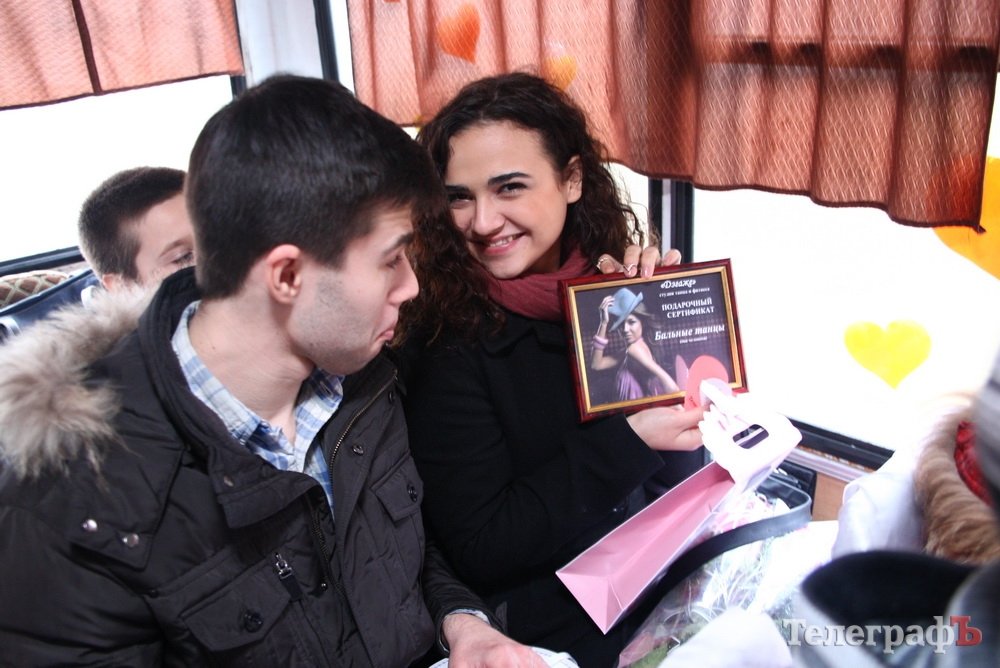 "Маршрутка любви" в Кременчуге "Маршрутка любви" в Кременчуге