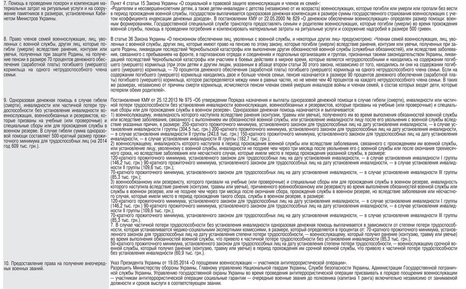 Обнародован перечень льгот для участников АТО Обнародован перечень льгот для участников АТО