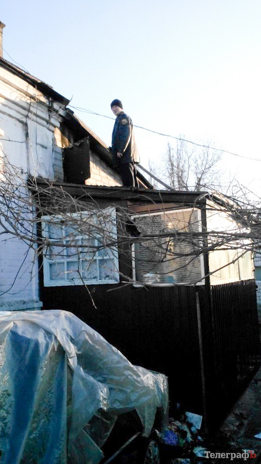 В Кременчуге горел дом В Кременчуге горел дом