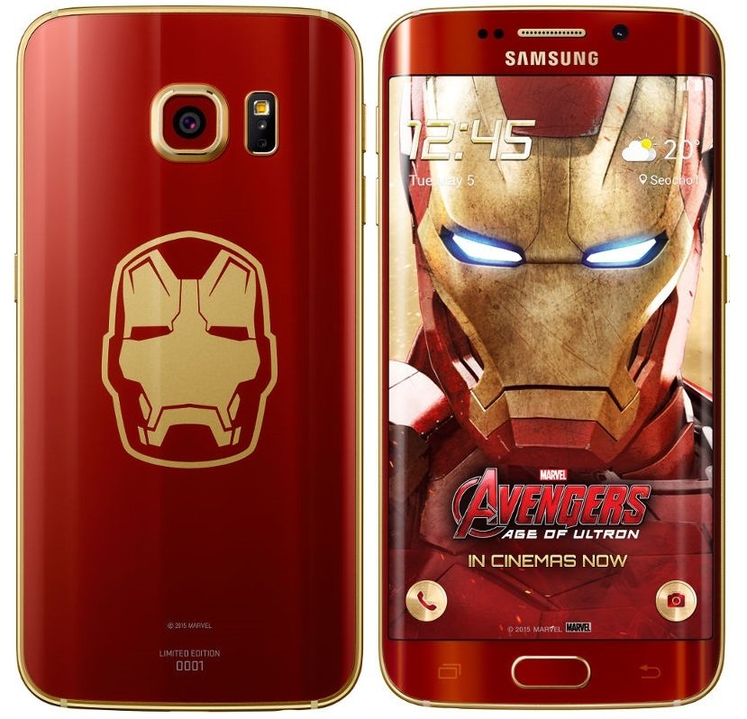 Samsung представил смартфон Galaxy S6 edge Iron Man Limited Edition Samsung представил смартфон Galaxy S6 edge Iron Man Limited Edition