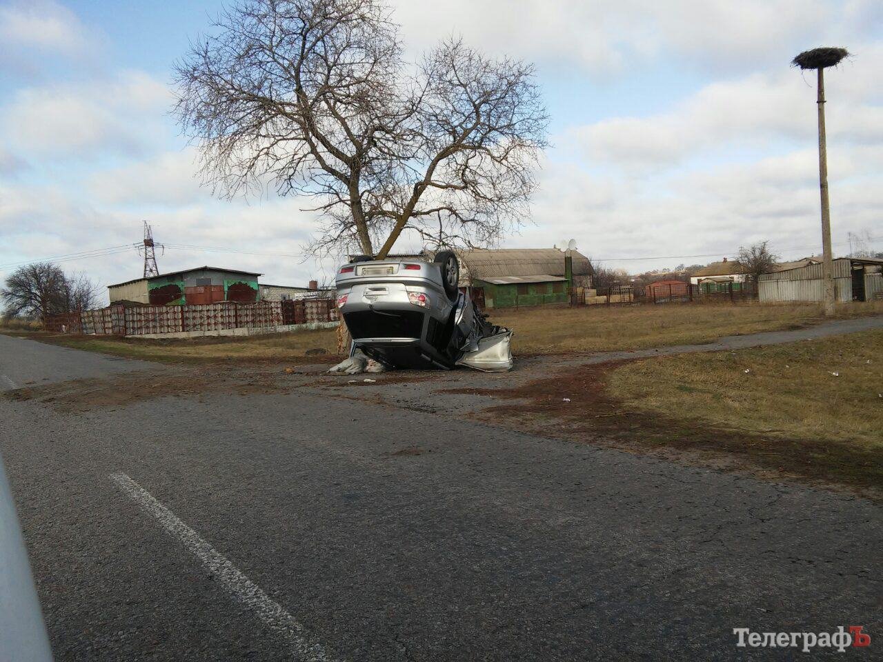 В Кременчугском районе перевернулся Mitsubishi Outlander В Кременчугском районе перевернулся Mitsubishi Outlander