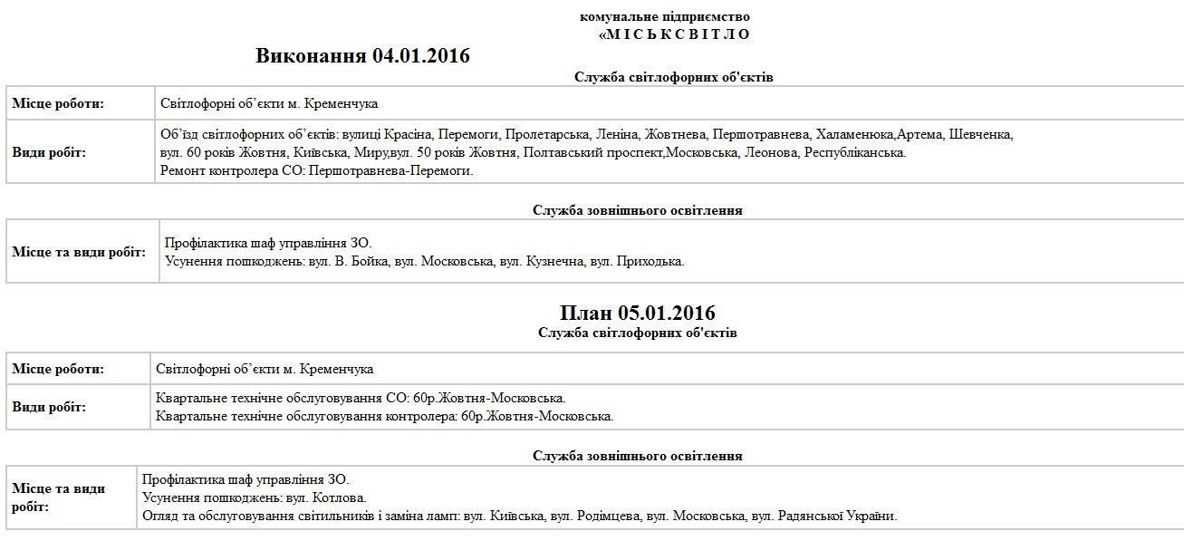 Чим та де сьогодні, 5 січня, у Кременчуці займаються комунальники Чим та де сьогодні, 5 січня, у Кременчуці займаються комунальники