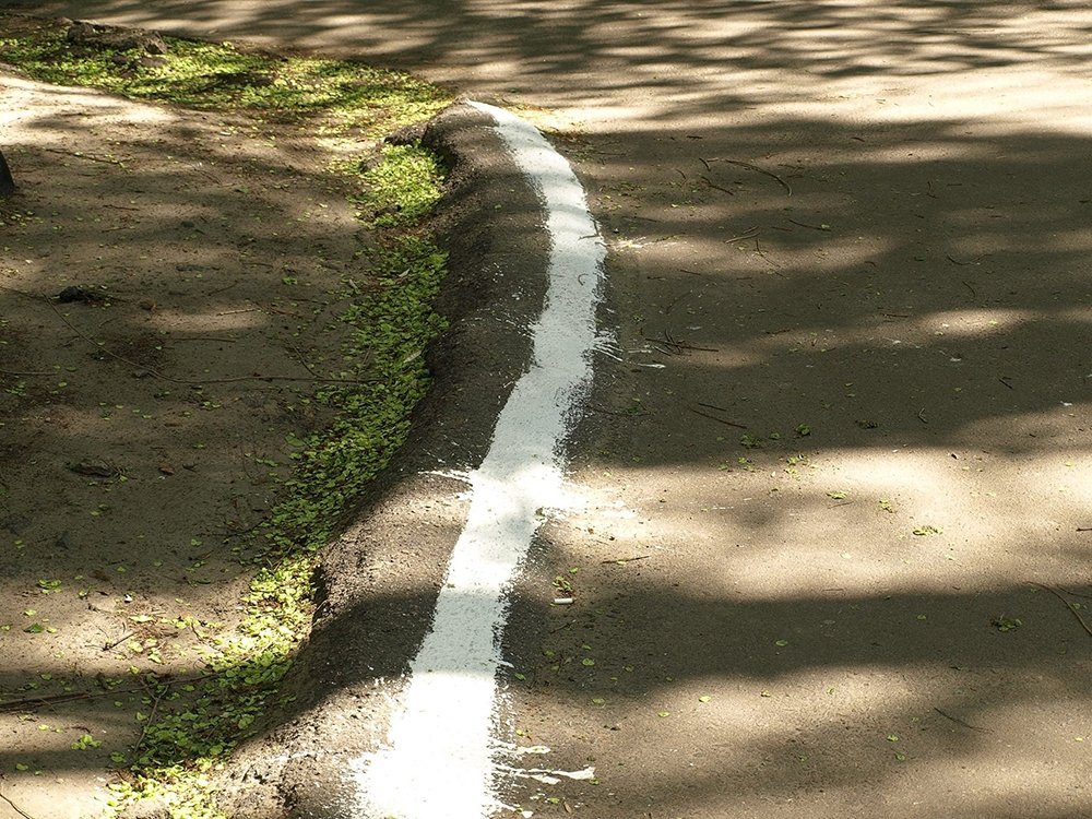 Вот это по-нашему! На дороге ямы, зато белят столбы и бордюры! Вот это по-нашему! На дороге ямы, зато белят столбы и бордюры!