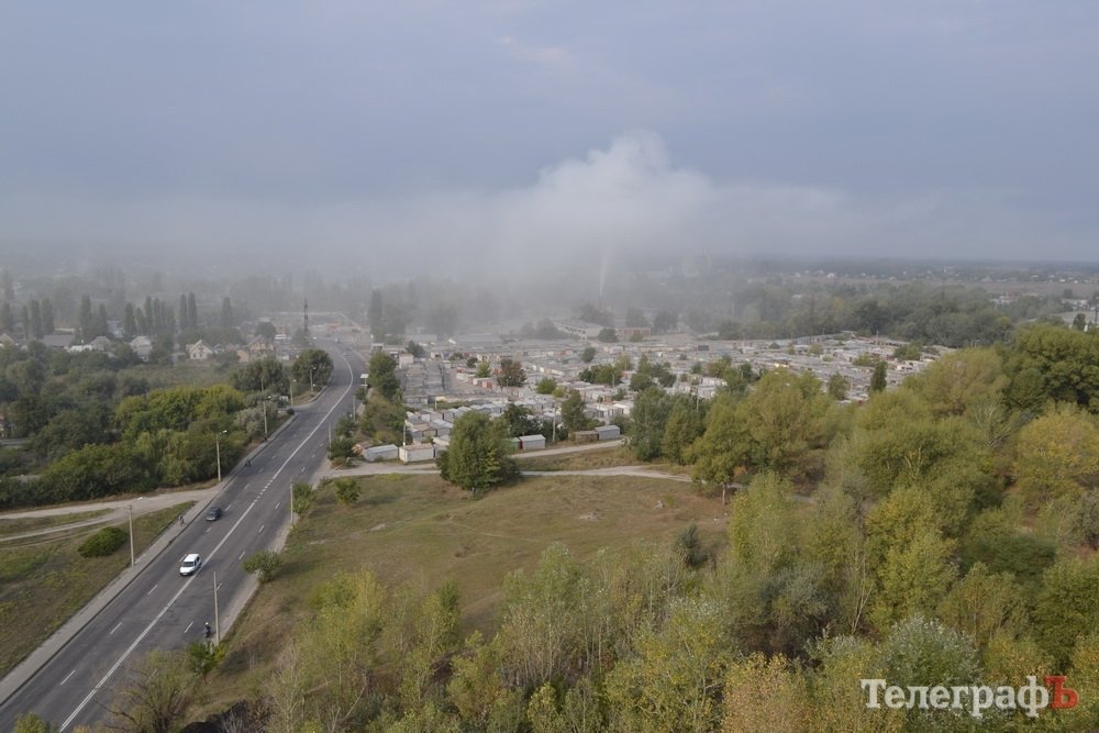 Район парка Мира с утра «накрыло» дымом Район парка Мира с утра «накрыло» дымом