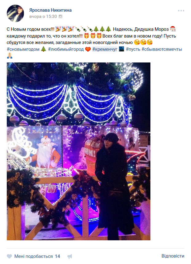 Предновогодний закат, домашние любимцы и городская ёлка: чем делились кременчужане в соцсетях на Новый год Предновогодний закат, домашние любимцы и городская ёлка: чем делились кременчужане в соцсетях на Новый год