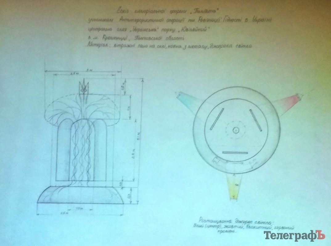 Як у Кременчуці виглядатиме пам'ятник учасникам АТО та Революції гідності Як у Кременчуці виглядатиме пам'ятник учасникам АТО та Революції гідності
