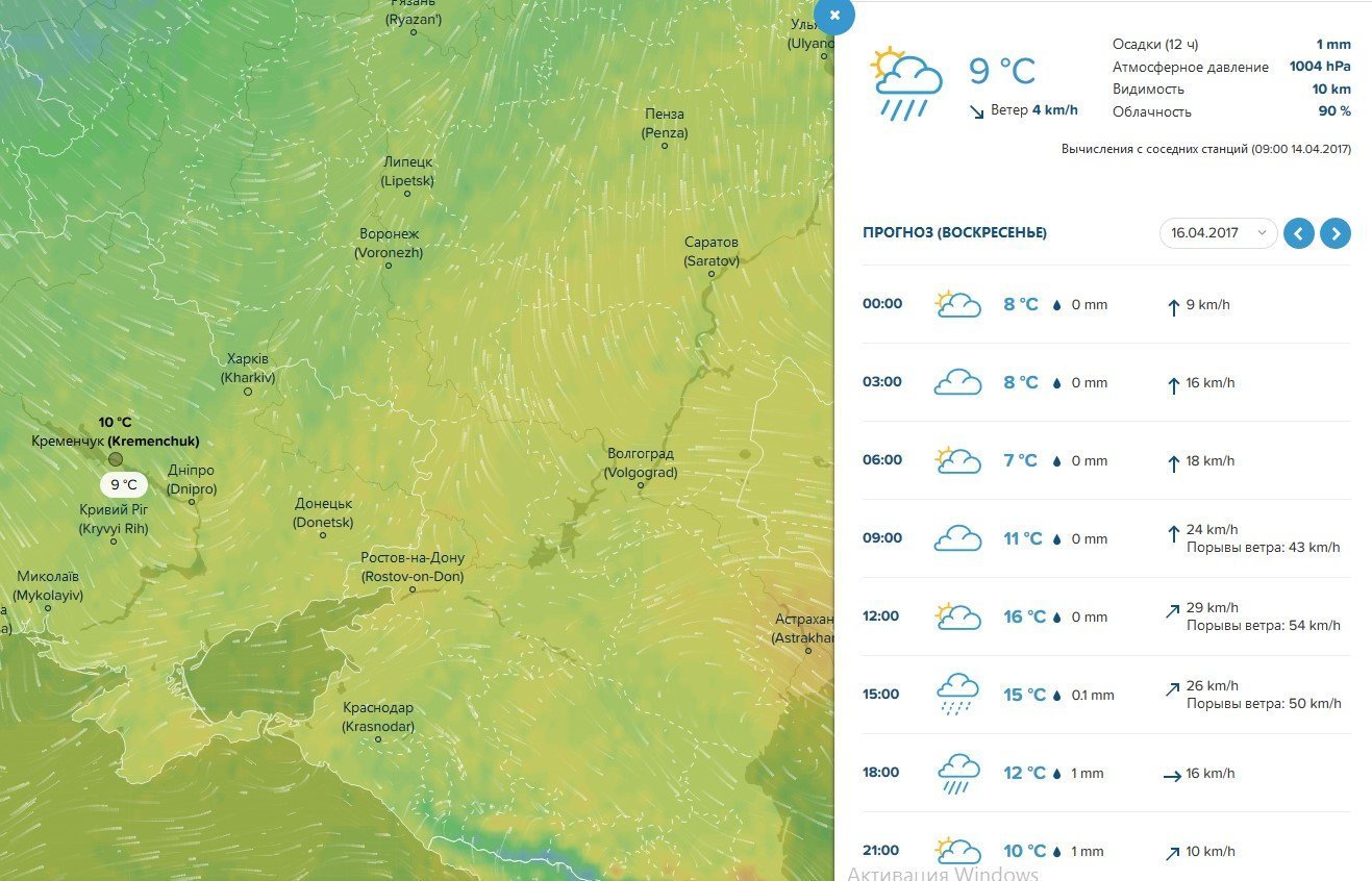 Погода на Великдень: на кременчужан чекають дощовиті та вітряні вихідні Погода на Великдень: на кременчужан чекають дощовиті та вітряні вихідні