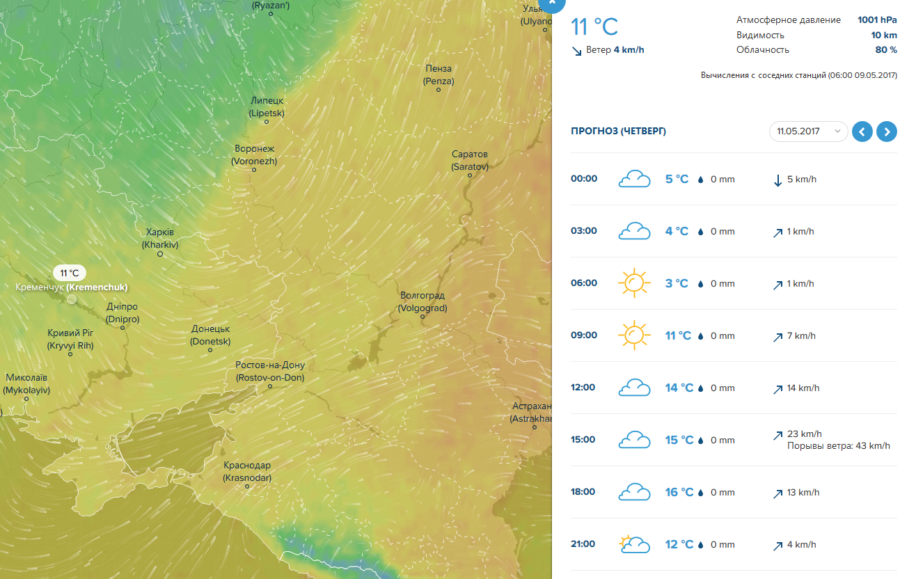 Вітер, туман і дощі чекають на кременчужан цього тижня Вітер, туман і дощі чекають на кременчужан цього тижня
