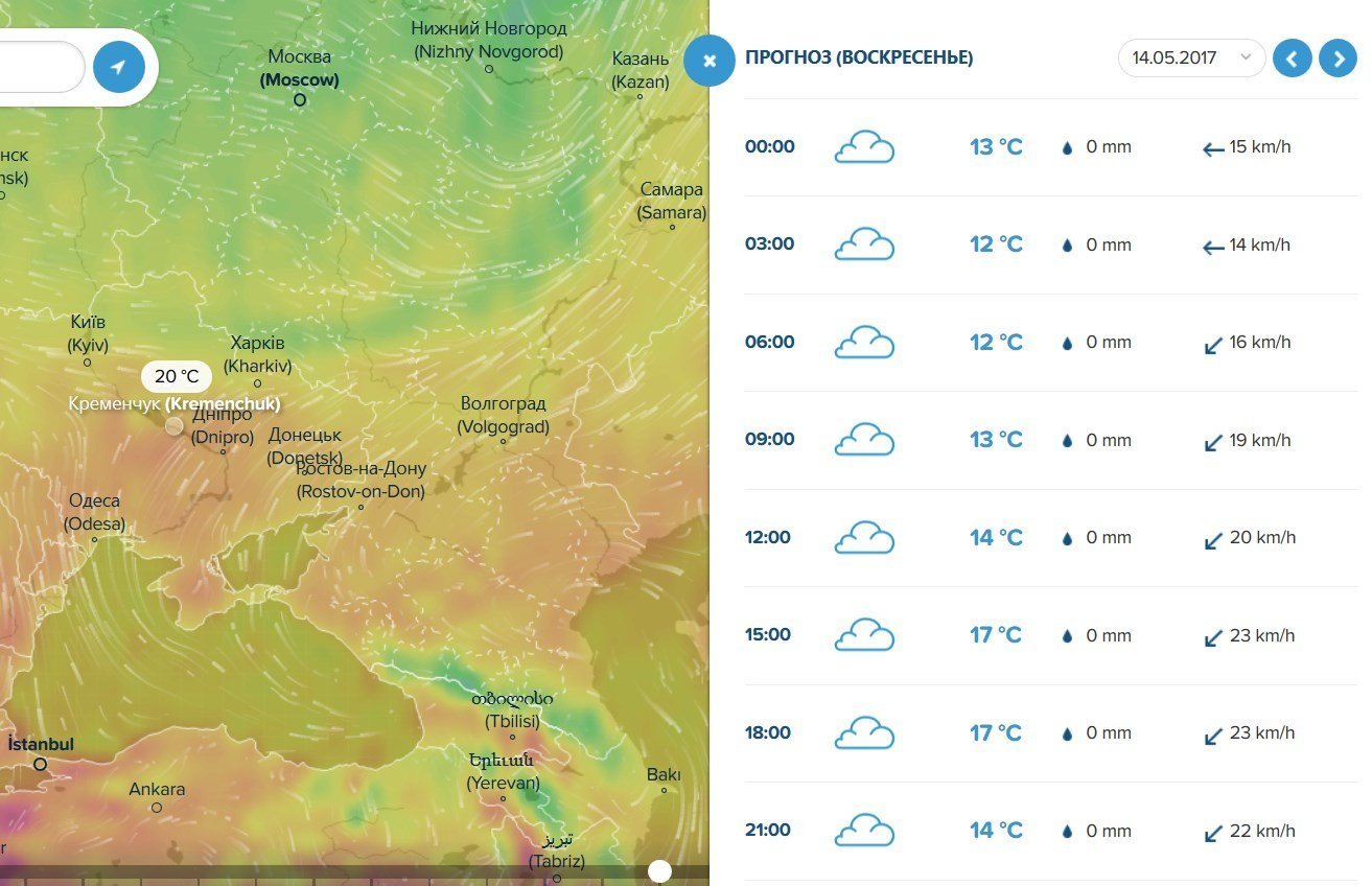Тепло і мокро буде у Кременчуці на вікенд Тепло і мокро буде у Кременчуці на вікенд
