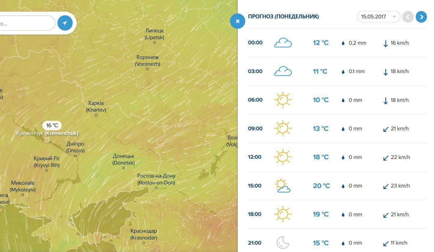 Прохолодний, вітряний та дощовитий тиждень чекає на кременчужан Прохолодний, вітряний та дощовитий тиждень чекає на кременчужан