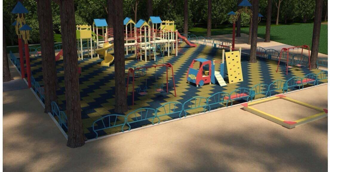 У парку «Крюківський» до кінця року з'явиться дитячий майданчик У парку «Крюківський» до кінця року з'явиться дитячий майданчик