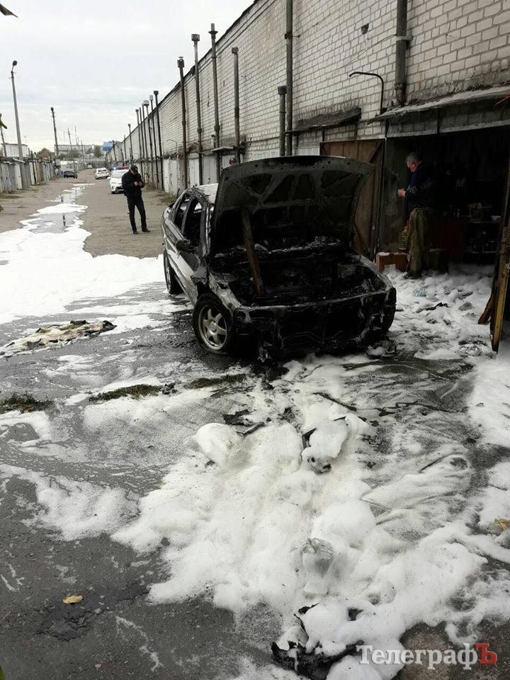 В Кременчуге в гараже сгорела машина В Кременчуге в гараже сгорела машина