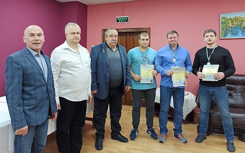 Переможець Руслан Ляпка та призери Ваврік Павло і Мірзоєв Еміль турніру-А XII Меморіалу В.Т.Грохотова-2022