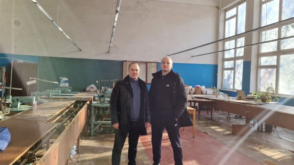 Президент Федерації тхеквондо Кременчука Олександр Березянський та проектант та головний суддя змагань Дмитро Лизун