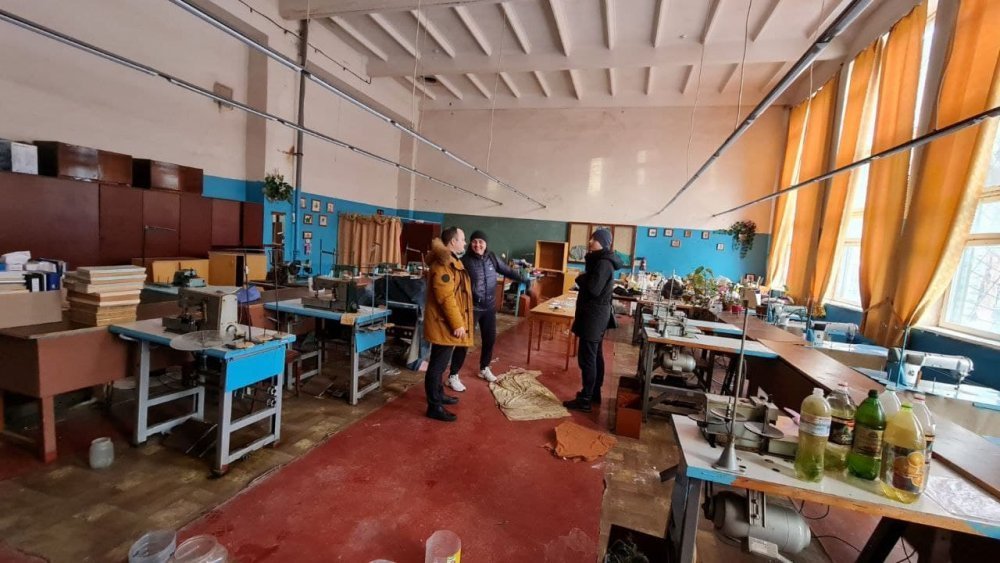 Так напочатку виглядало приміщення навчально-виробничого комбінату